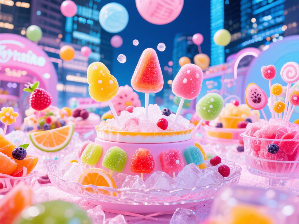 冰糖果派对：甜蜜奇趣冒险的梦幻盛宴