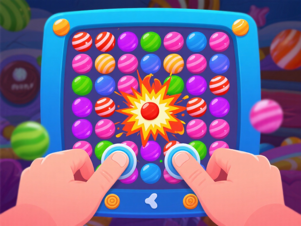 观察局势再做决定：当游戏屏幕上糖果排列不够理想时，