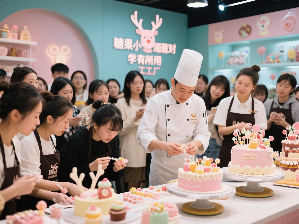 为了让甜品爱好者一饱眼福，糖果小鹿派对工场特别邀请