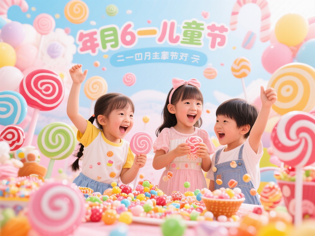 欢乐六一糖果派对：甜蜜童趣狂欢之旅