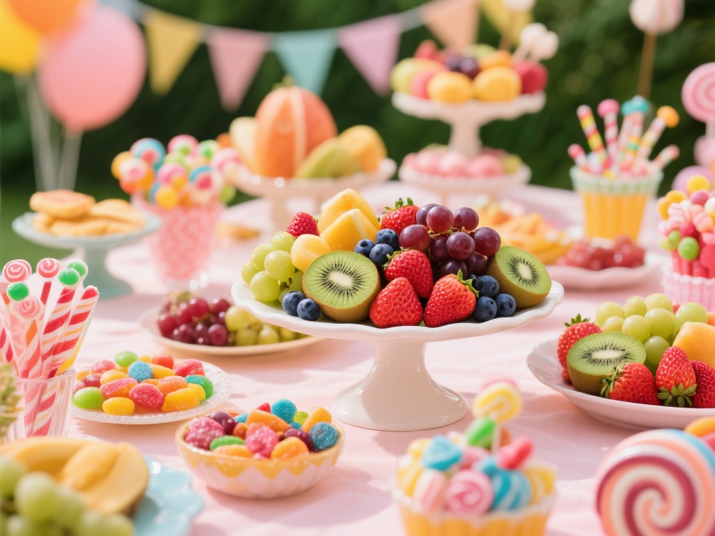 “畅享水果派对与糖果派对的欢乐甜蜜盛宴” 要举办一次难忘的水果派对和糖果派对,关键在于场景营