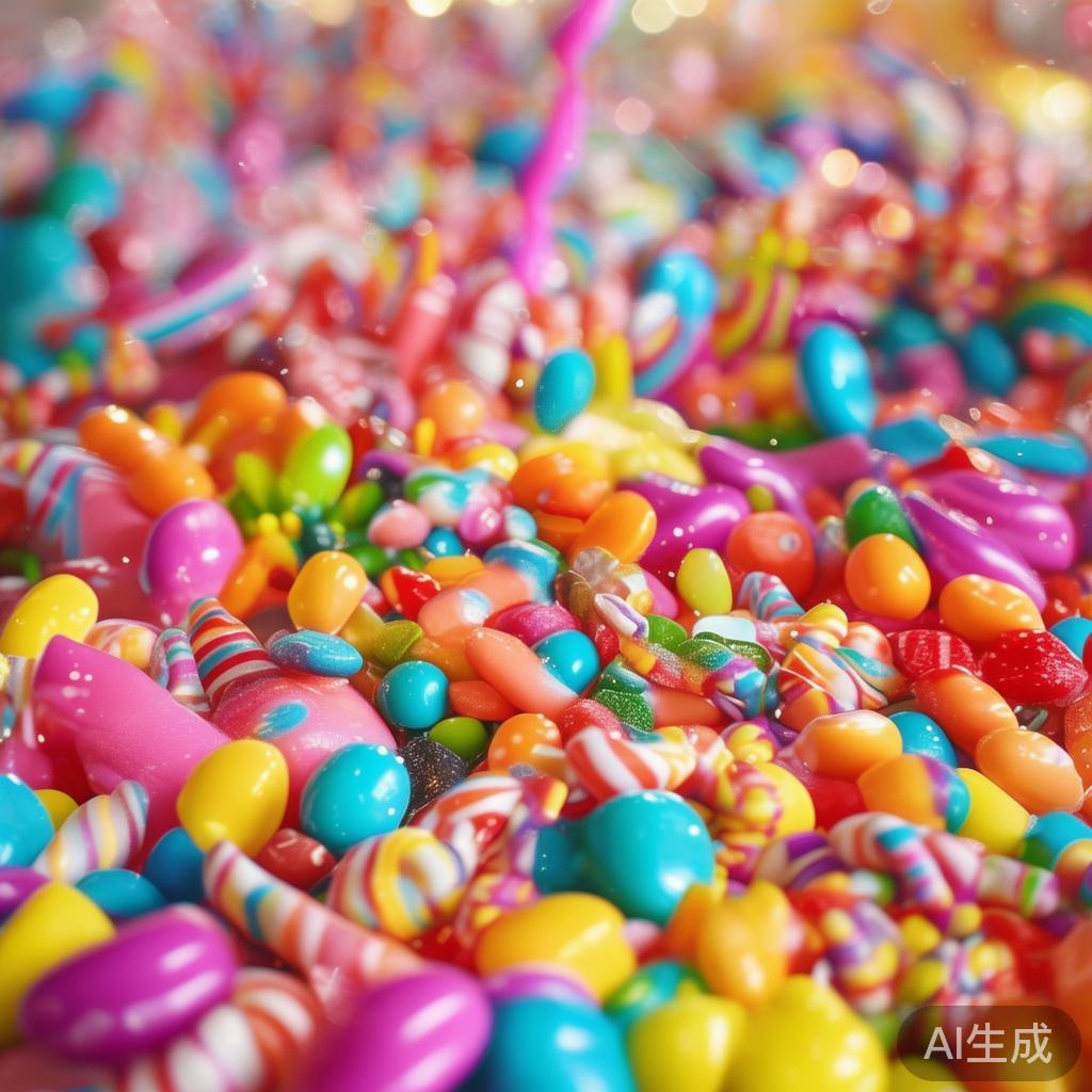 糖果派对以其丰富的色彩、诱人的甜味和欢乐的氛围，成