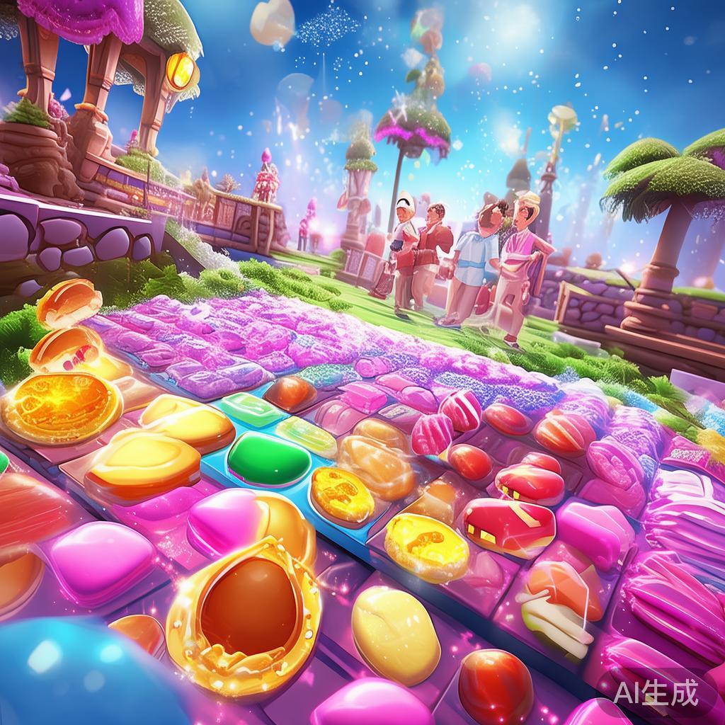 糖果派对精彩四彩金池累计高达十万，千万别错过！