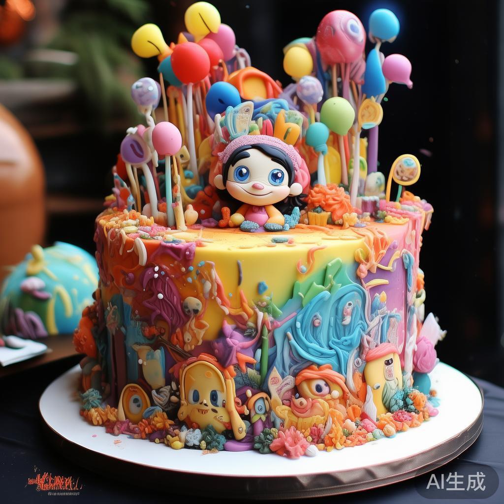 创意派对蛋糕与糖果装饰的完美搭配指南：打造难忘的甜蜜盛宴