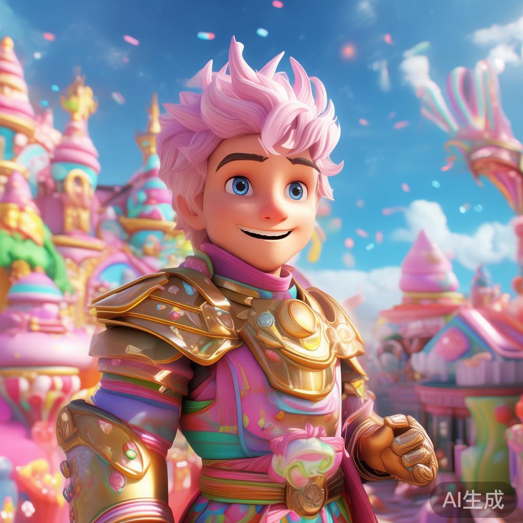 甜蜜欢乐糖果派对先生的奇幻冒险之旅 在一片绚丽多彩的糖果王国里,甜蜜欢乐糖果派对先生以